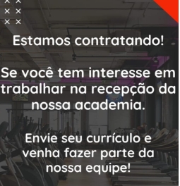 Vaga de Emprego na Quantum Health Academia