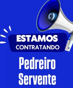 Vaga de Emprego Pedreiro e Servente na Gabriela