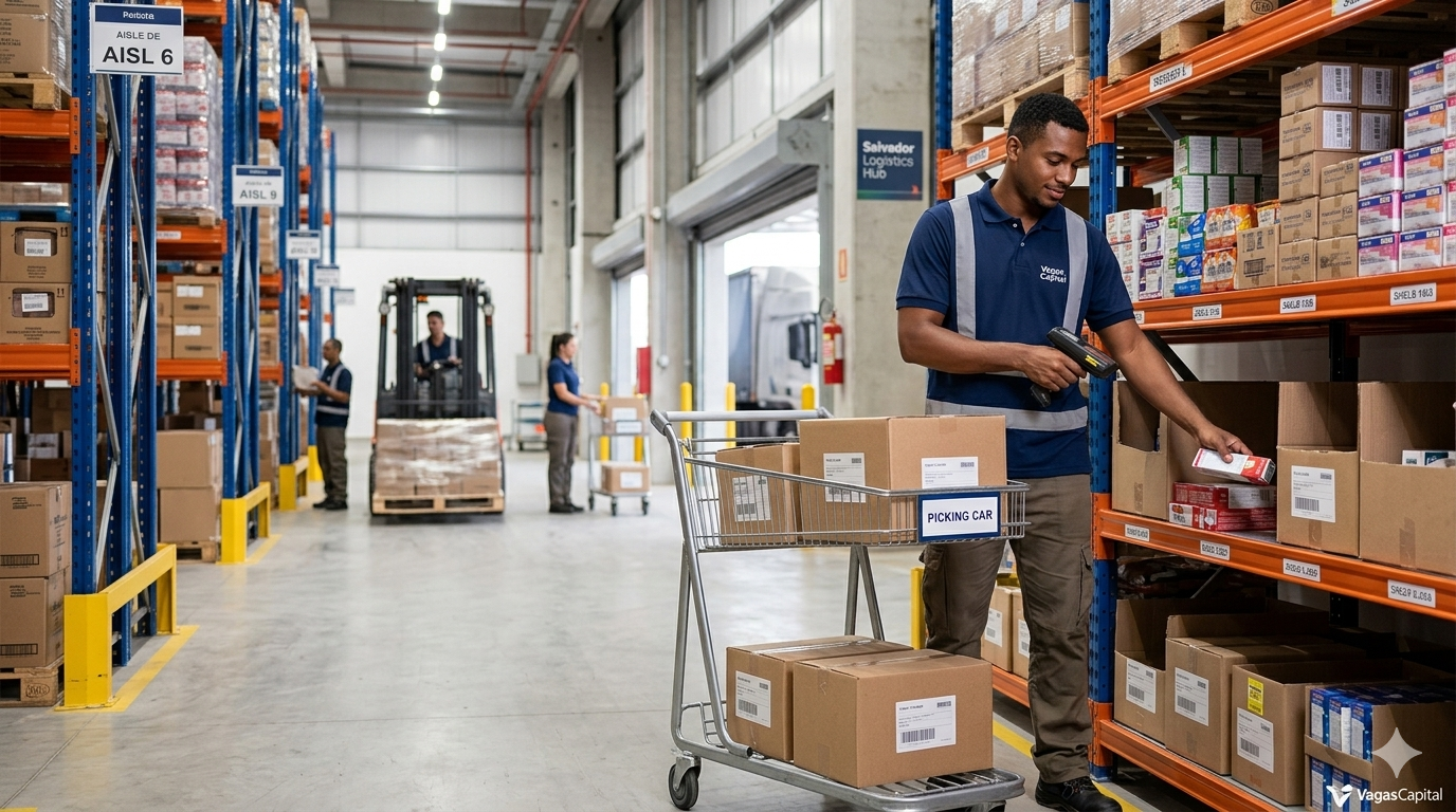 Vaga para Auxiliar Operacional em Salvador: Oportunidade com Salário de R$ 1.621 e Sem Experiência