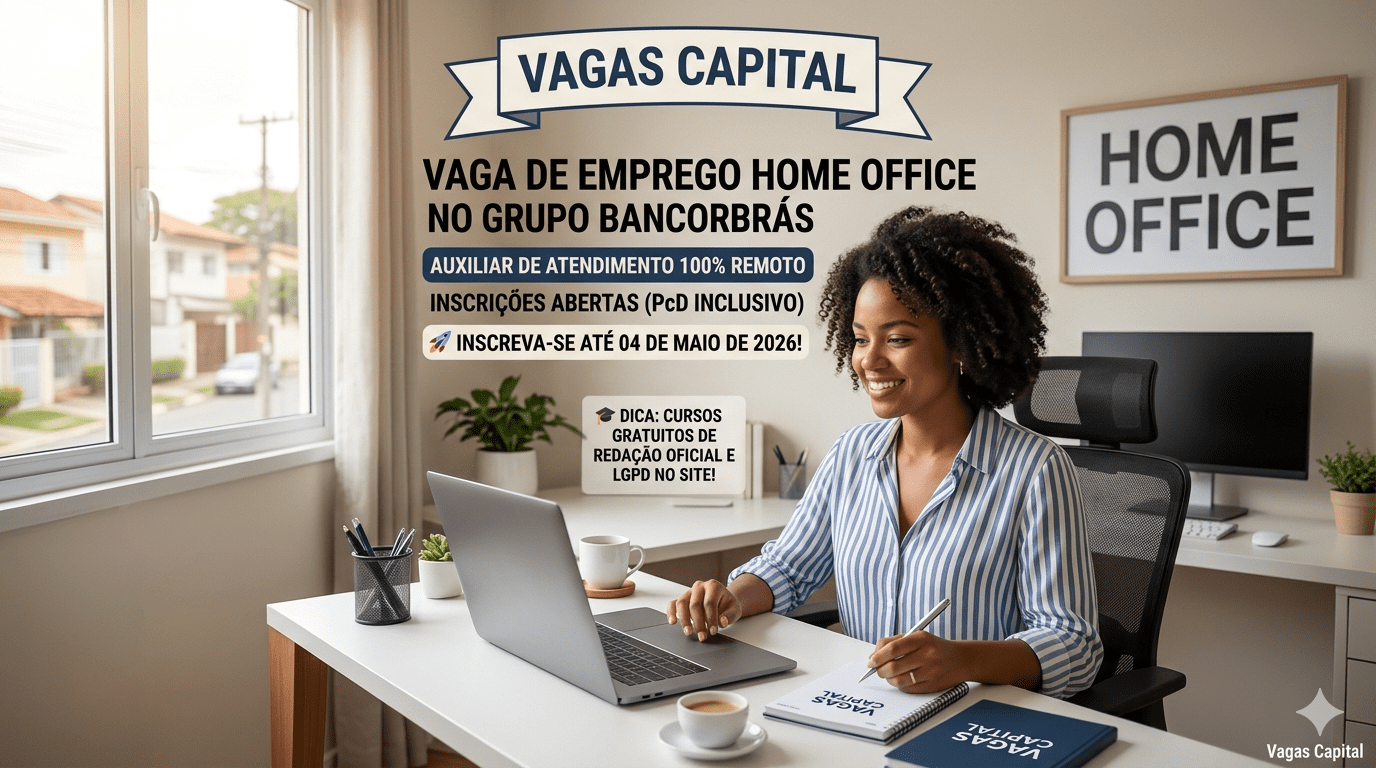 Vaga de Emprego Home Office no Grupo Bancorbrás