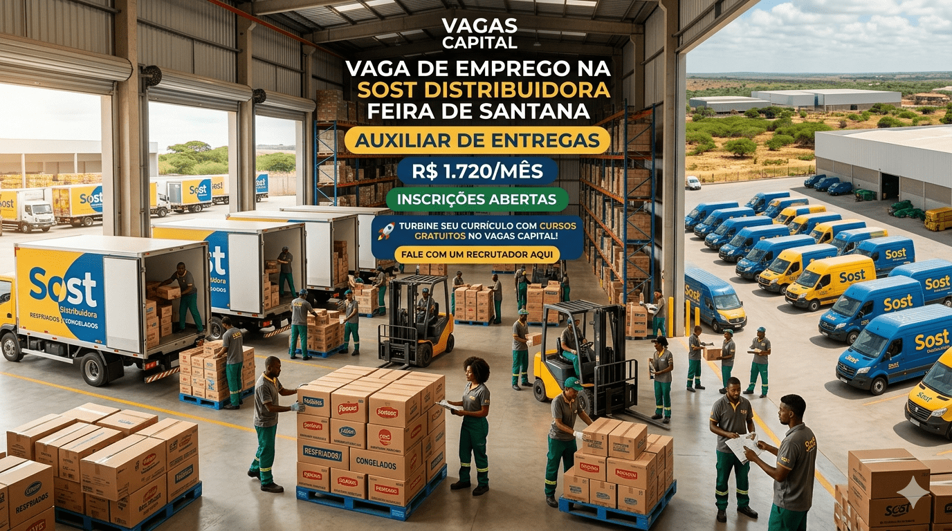 Vaga de Emprego na Sost Distribuidora Feira de Santana: Seleção para Auxiliar de Entregas