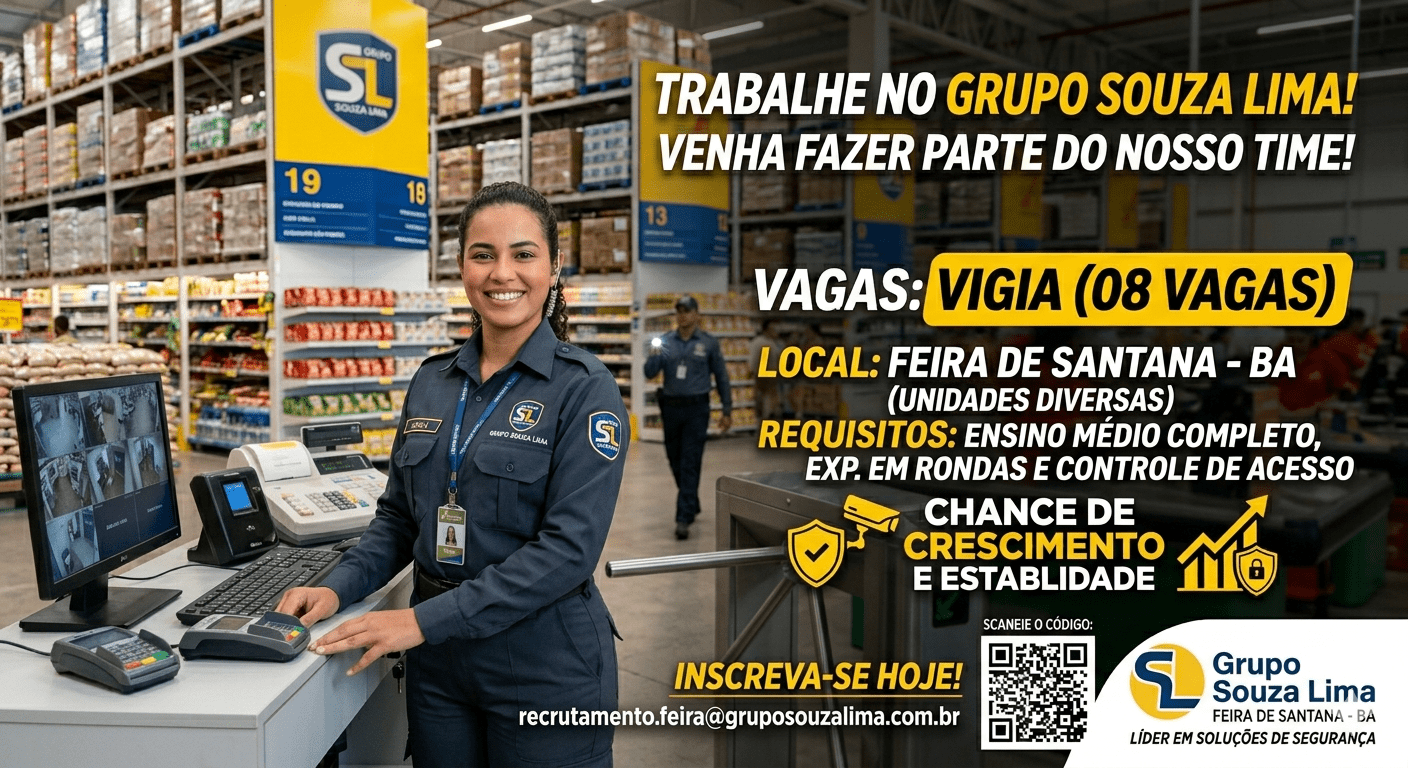 Vagas de Emprego em Feira de Santana Vigia