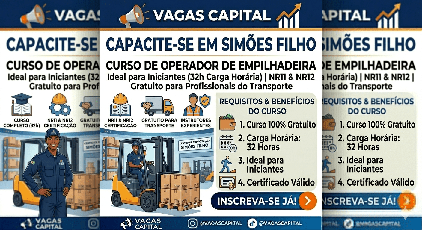 Curso de Operador de Empilhadeira em Simões Filho: Formação Completa para Iniciantes