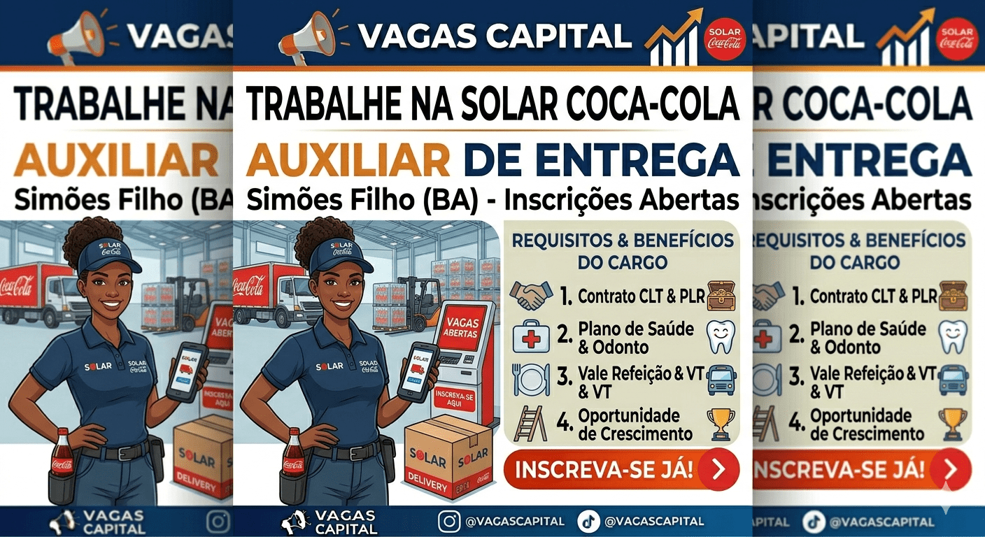 Emprego em Simões Filho Solar Coca-Cola