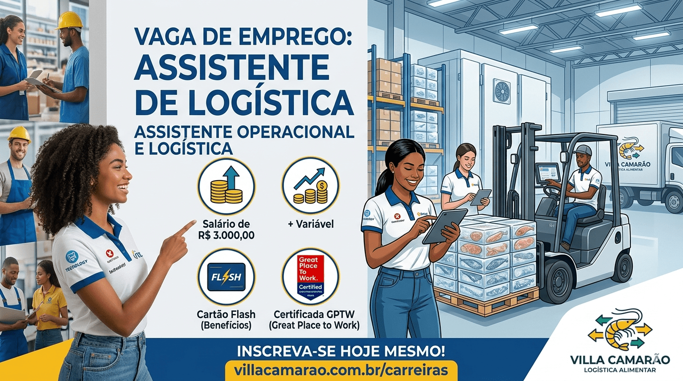 Salvador: Villa Camarão contrata Assistente de Logística