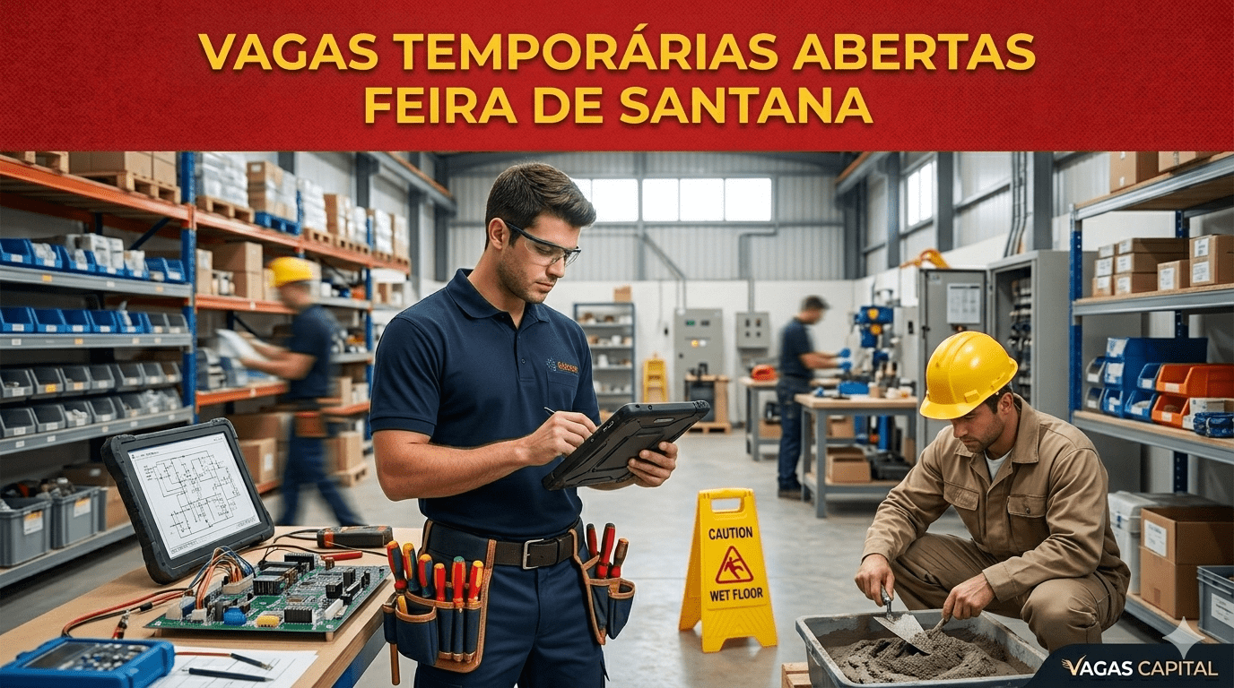Vagas de Emprego Temporárias em Feira de Santana na MS Elétrica Soluções
