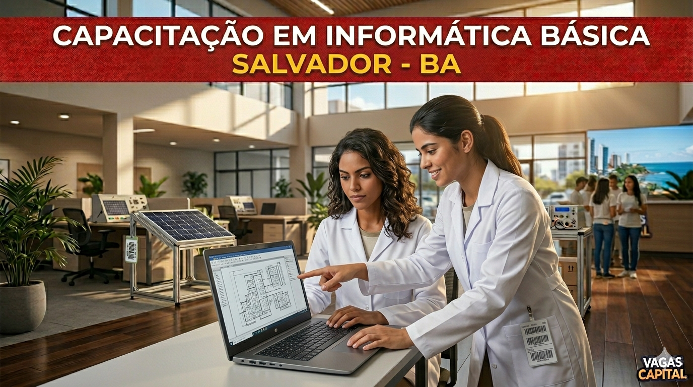 Curso gratuito de Informática Básica em Salvador
