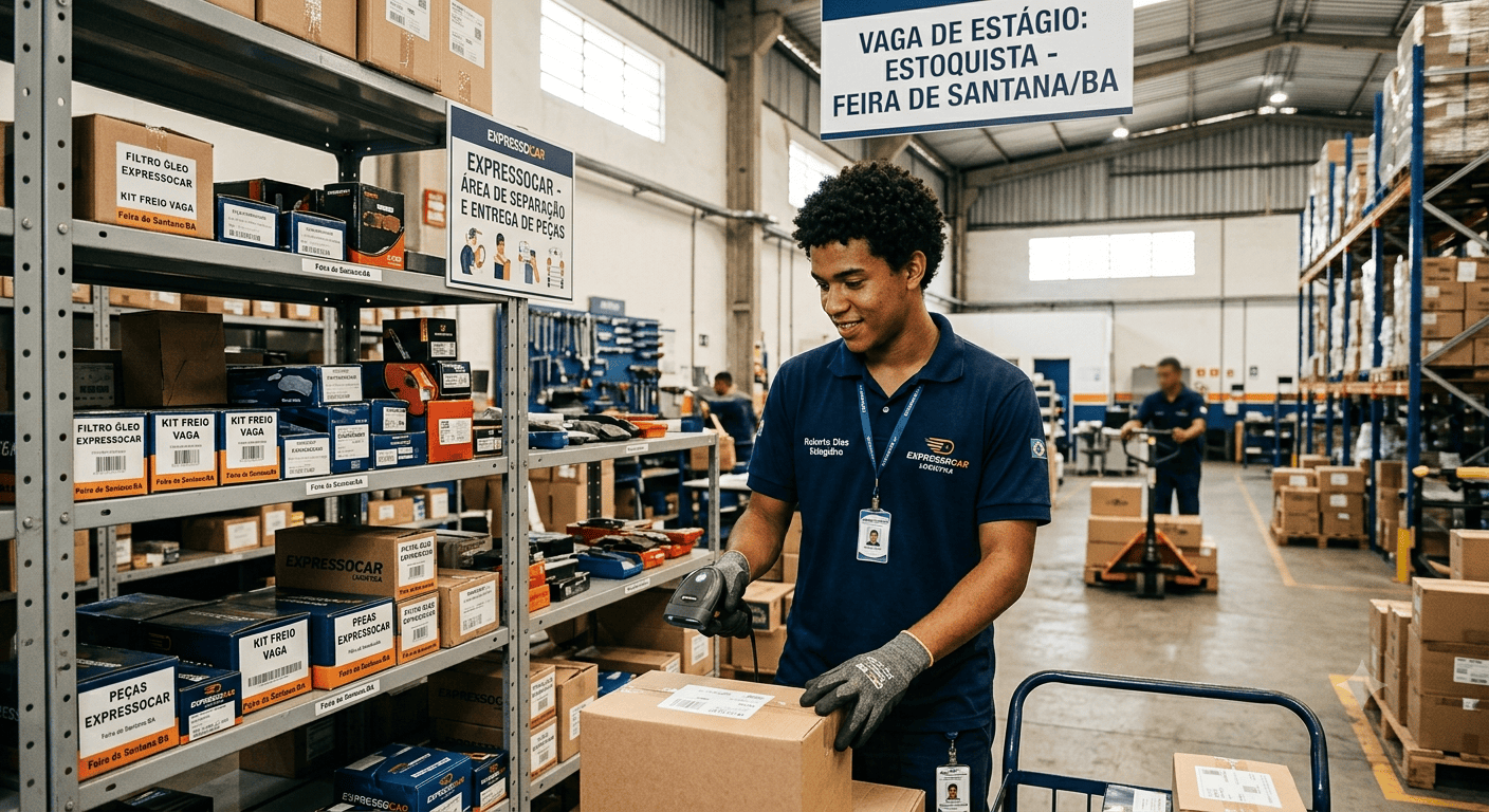 vaga de estagio estoquista feira de santana